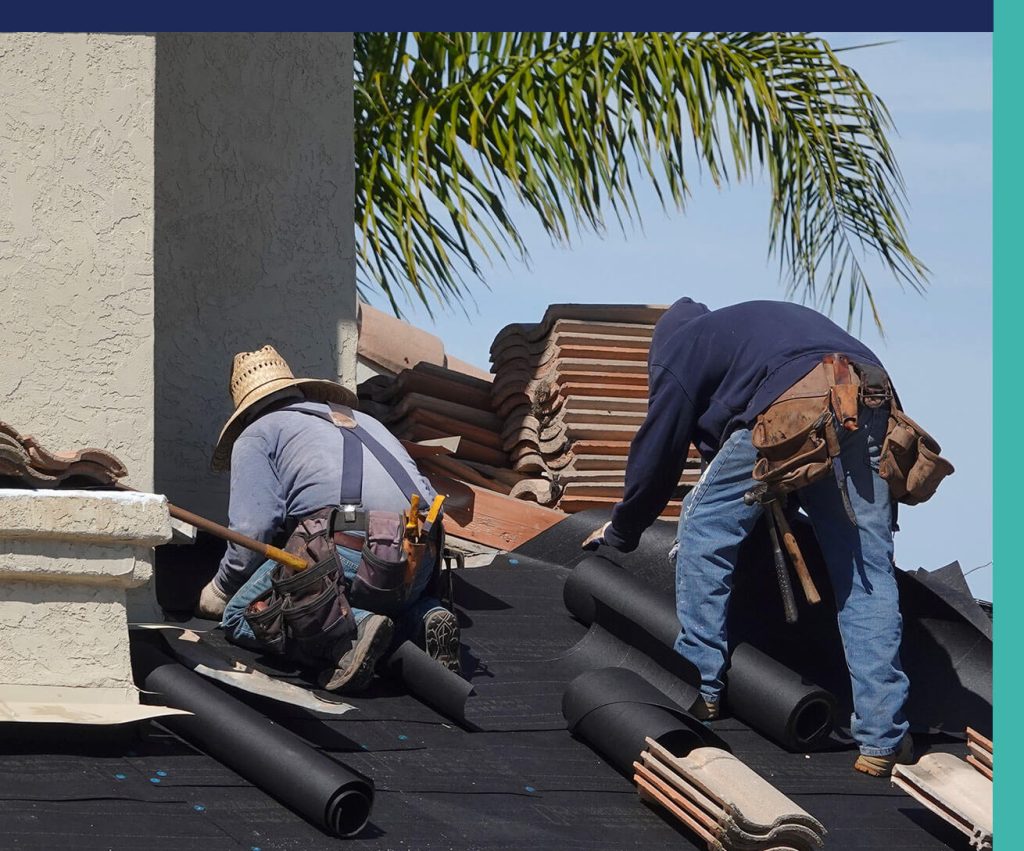 new tile roof replacement on house in Florida
